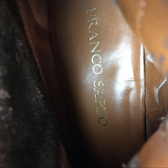 Franco Sarto Hutch Suede Booties Brown Sz 8 - Picture 7 of 7